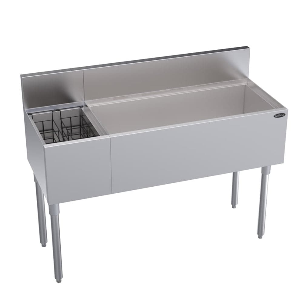 Krowne KR19-M48R 48" Royal Series Cocktail Station w/ 110 lb Ice Bin, Stainless Steel