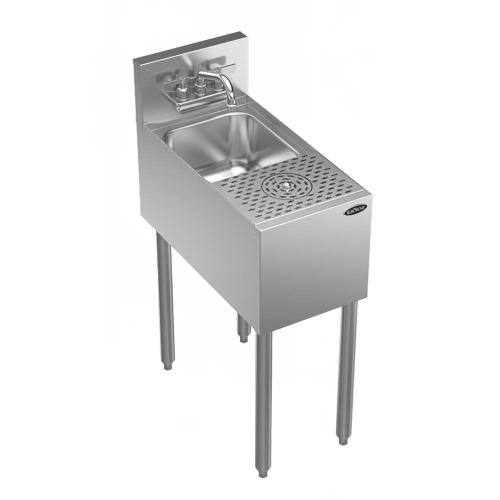 Krowne KR24-MS12 Underbar Speed Unit w/ Dump Sink & Speed Rinser, 12" x 24" x 36 1/2"