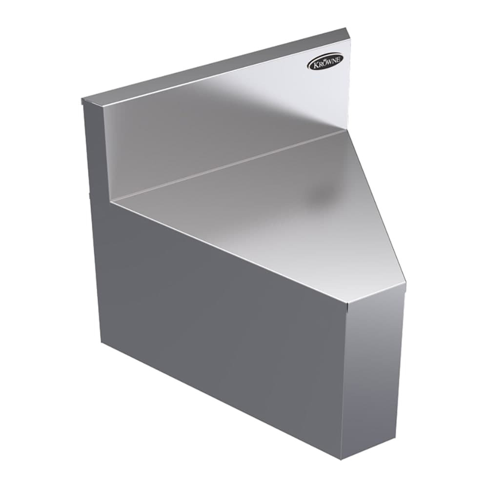 Krowne KR19-R45 19" Rear Angle - 45 Degree, 7" Back Splash