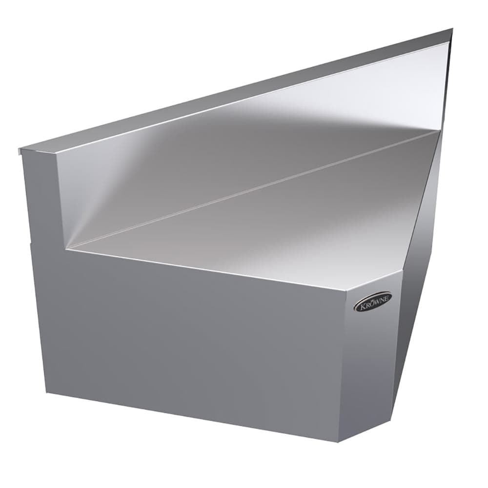 Krowne KR19-R90 19" Rear Angle - 90 Degree, 7" Back Splash