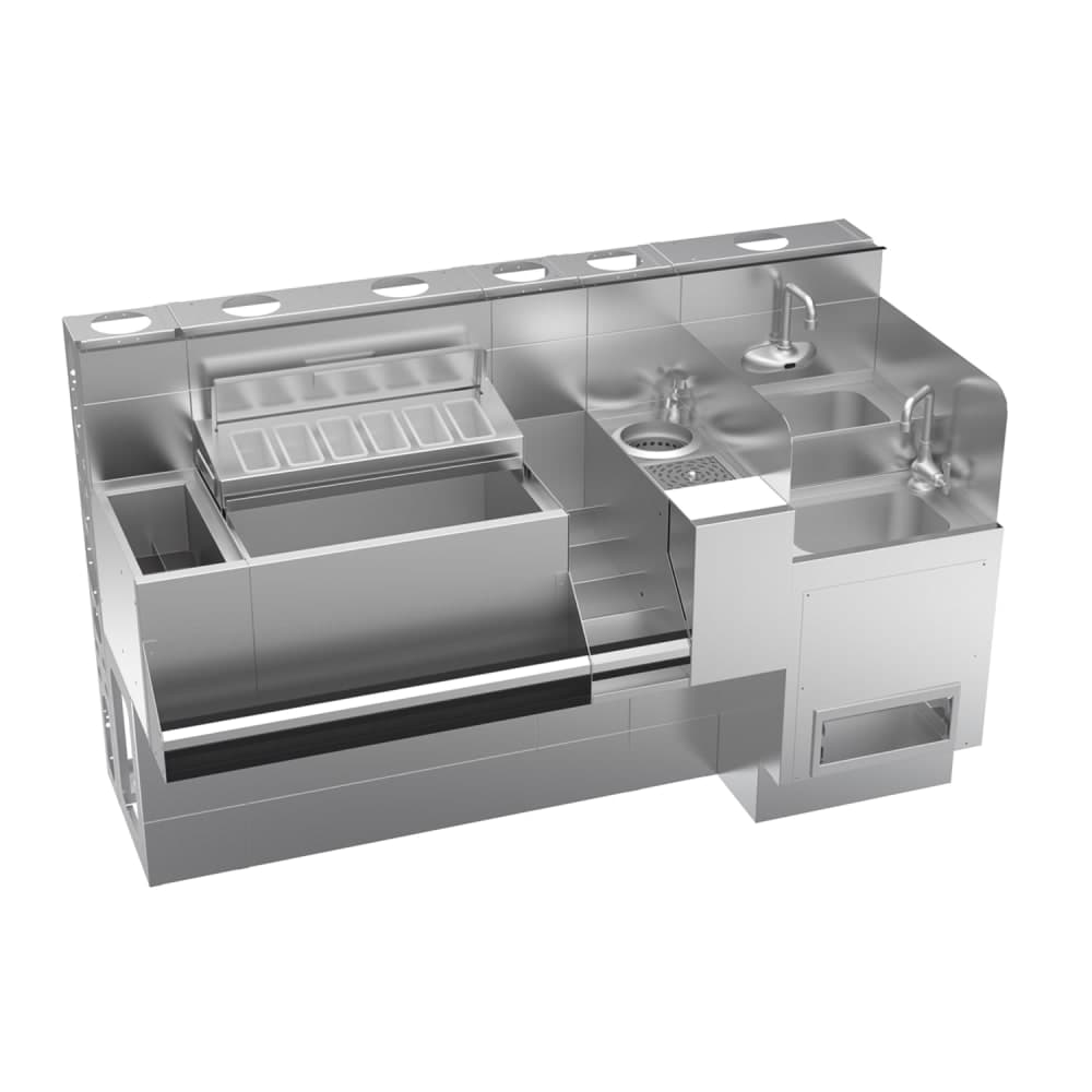 Krowne KR24-TCS66D 66" The Taffer Command Station, Stainless