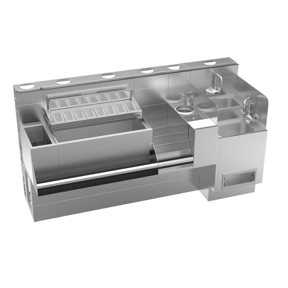 Krowne KR24-TCS76F 76" The Taffer Command Station, Stainless