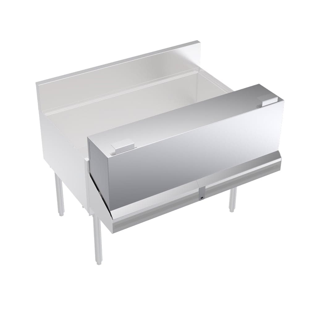 Krowne KR-DC42 42" L Locking Cover for Double Speed Rail, Stainless