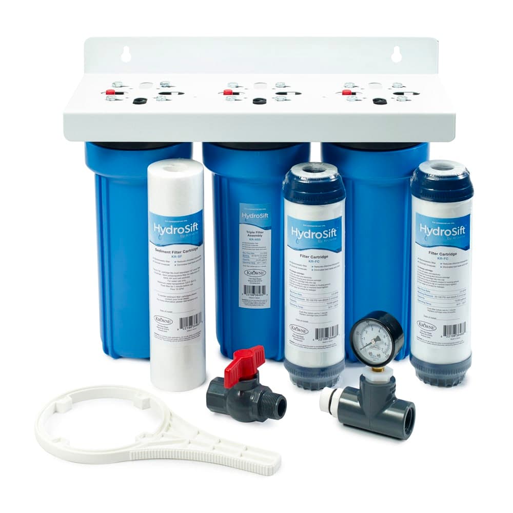 Krowne KR-HS3-KIT Triple Hydrosift Water Filter Assembly Kit