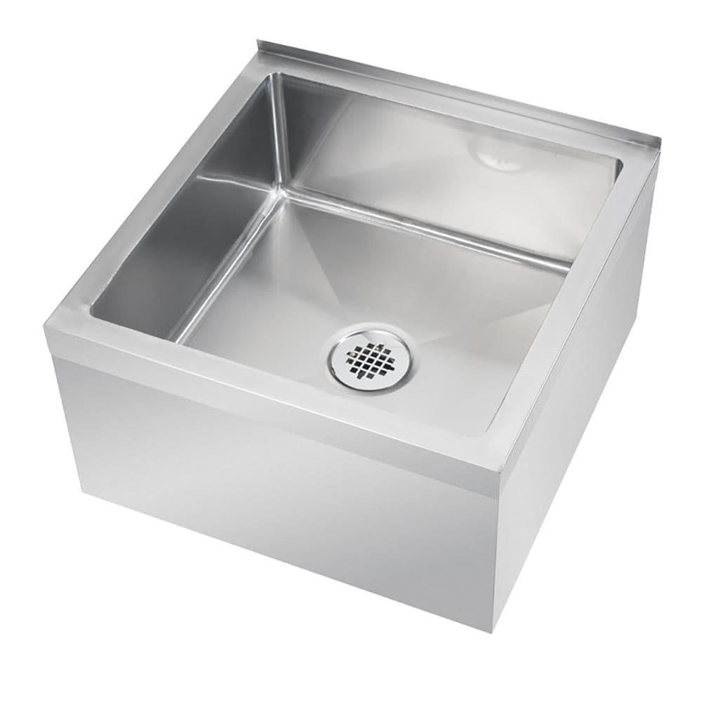 Krowne MS-2424 Floor Mount Mop Sink w/ 9"D Bowl, Stainless
