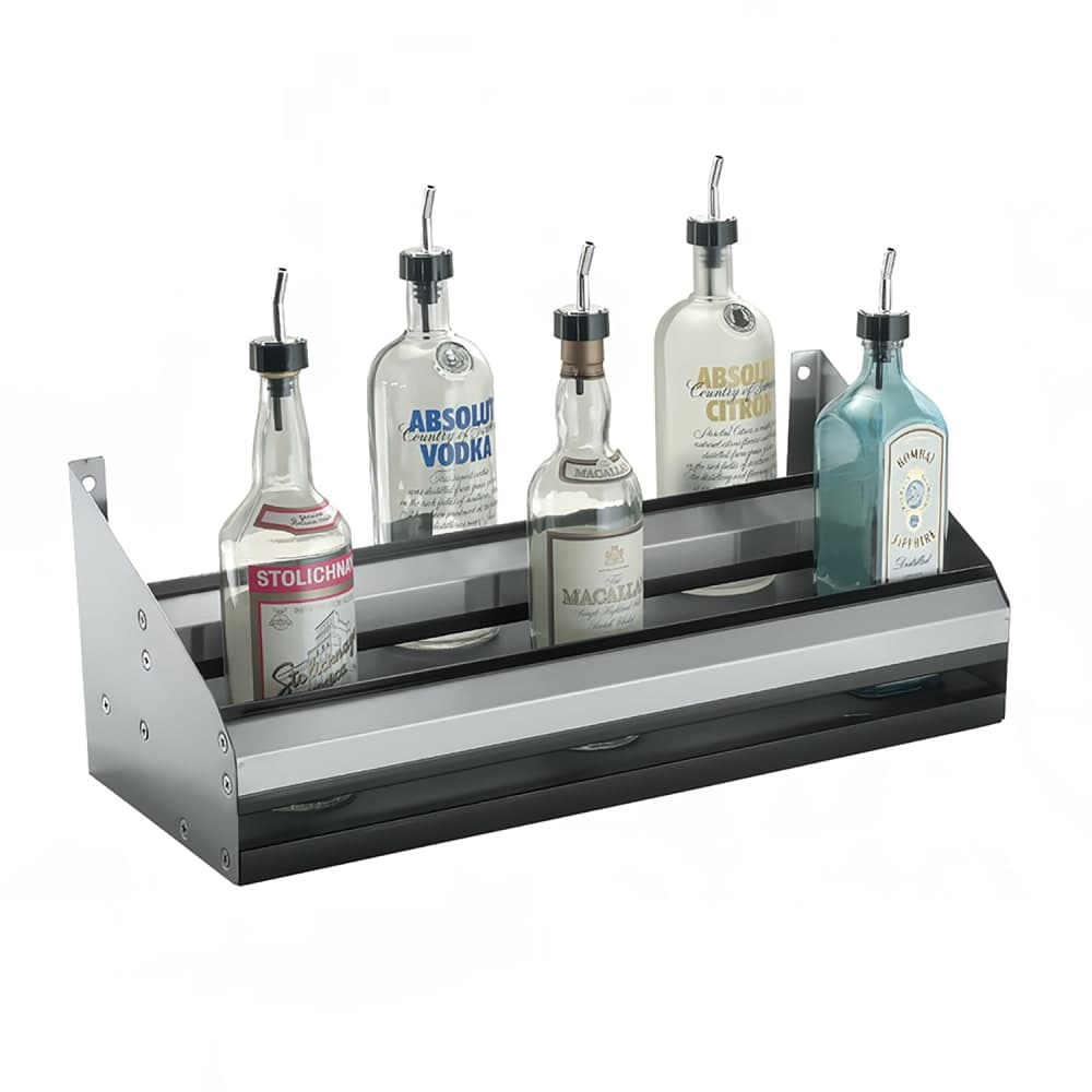 Krowne RD-24 24" L Double Speed Rail w/ Sound Deadened Bottom, Stainless