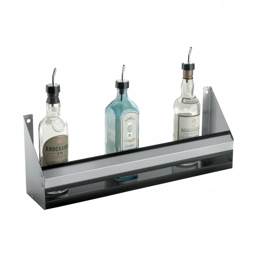 Krowne RS-48 48" L Single Speed Rail w/ Sound Deadened Bottom, Stainless