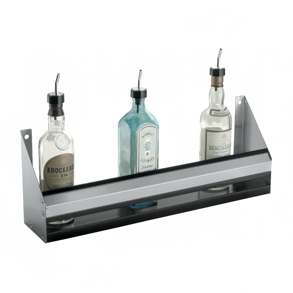 Krowne RS-90 90" L Single Speed Rail w/ Sound Deadened Bottom, Stainless