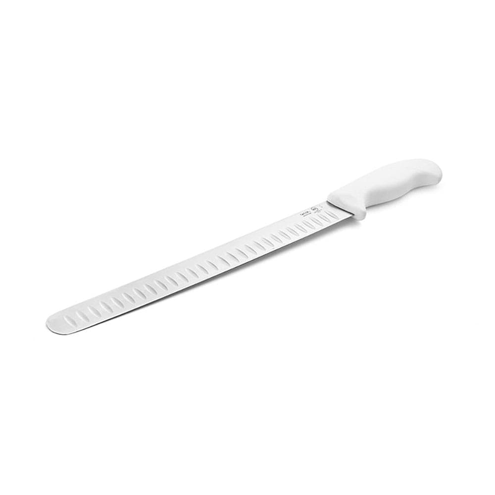 Taylor 5248361 12" Slicer Knife w/ White Nylon/Silicone Handle, High Carbon German Steel