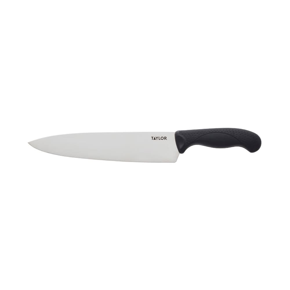 Taylor 5248364 10" Chef's Knife w/ Black Nylon/Silicone Handle, High Carbon German Steel
