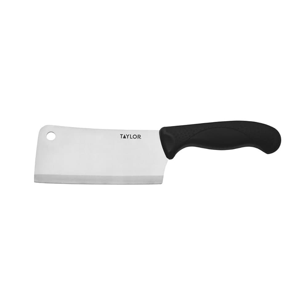 Taylor 5248376 6" Cleaver w/ Black Nylon/Silicone Handle, High Carbon German Steel