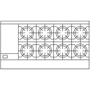 American Range AR-12G-8B-126L-SBR 60" 8 Burner Gas Range w/ Griddle & Standard Oven & Storage Base, Natural Gas thumbnail 2