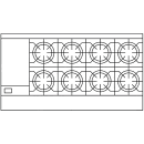 American Range AR-12G-8B-DSB 60" 8 Burner Gas Range w/ Griddle & (2) Storage Bases, Natural Gas thumbnail 2