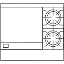 American Range AR-24G-2B-SB 36" 2 Burner Gas Range w/ Griddle & Storage Base, Liquid Propane thumbnail 2