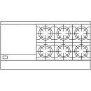 American Range AR-24G-6B 60" 6 Burner Gas Range w/ Griddle & (2) Standard Ovens, Natural Gas thumbnail 2