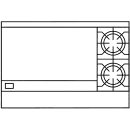 American Range AR-36G-2B-DSB 48" 2 Burner Gas Range w/ Griddle & (2) Storage Bases, Natural Gas thumbnail 2