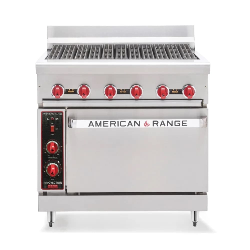 American Range AR-3RB 36" Gas Range w/ Charbroiler & Standard Oven, Natural Gas