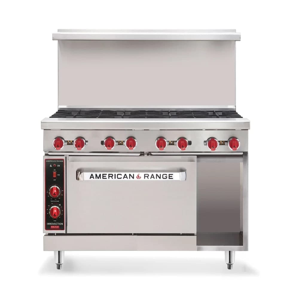 American Range AR-48G-126L-SBR 48" Gas Range w/ Griddle & Standard Oven & Storage Base, Natural Gas