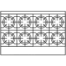 American Range AR-8-CL-SBR 48" 8 Burner Gas Range w/ Convection Oven & Storage Base, Natural Gas thumbnail 2