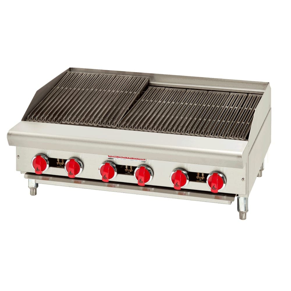 American Range ARSRB-36 36" Gas Charbroiler w/ Cast Iron Grates - Liquid Propane