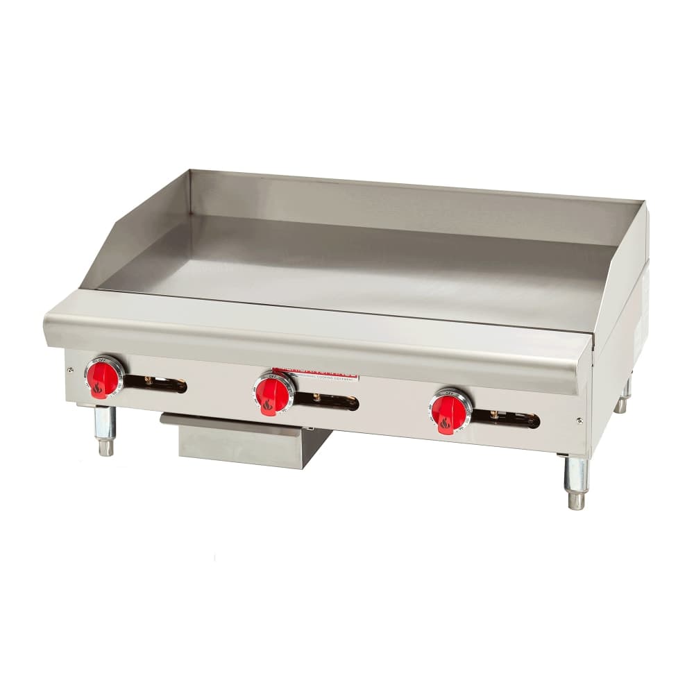 American Range ARSTG-36 36" Gas Griddle w/ Thermostatic Controls - 1" Steel Plate, Liquid Propane