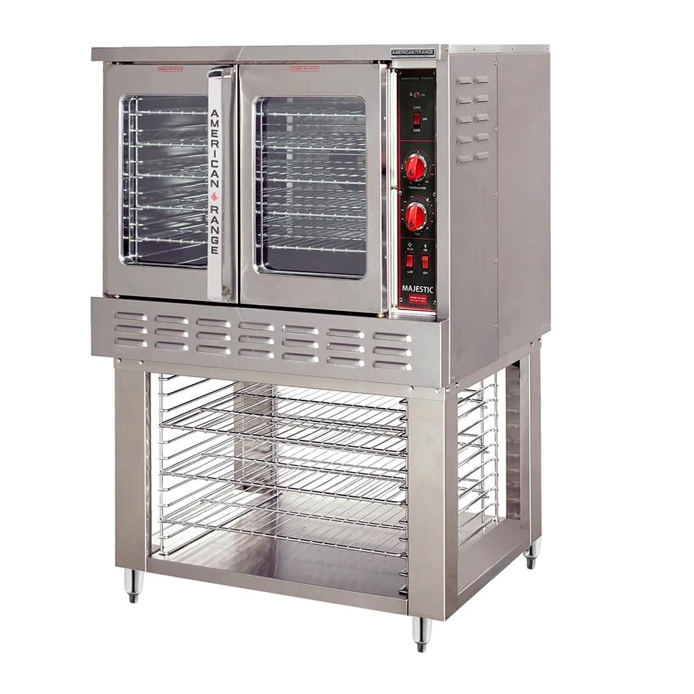 American Range M-1 Bakery Depth Single Full Size Natural Gas Convection Oven - 80,000 BTU