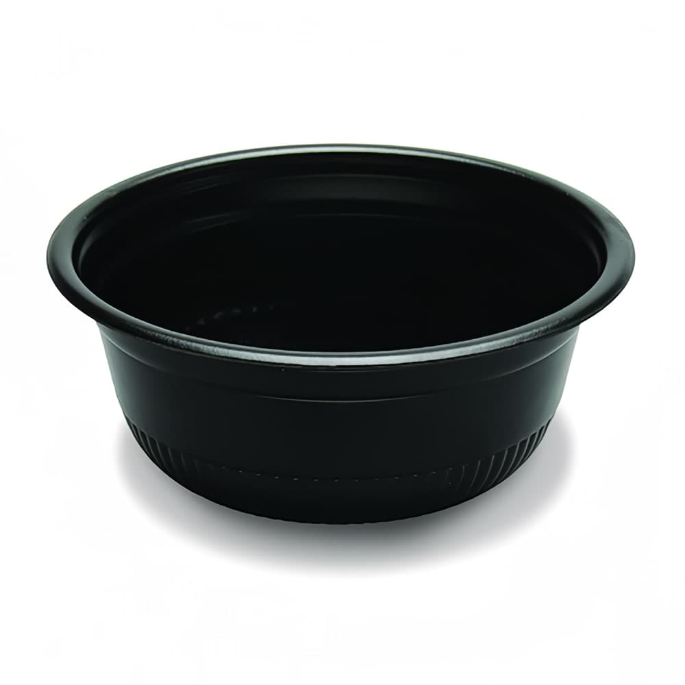 D&W Fine Pack 6 oz Hot/Cold Bowl - Polystyrene, Black (CF765-060)