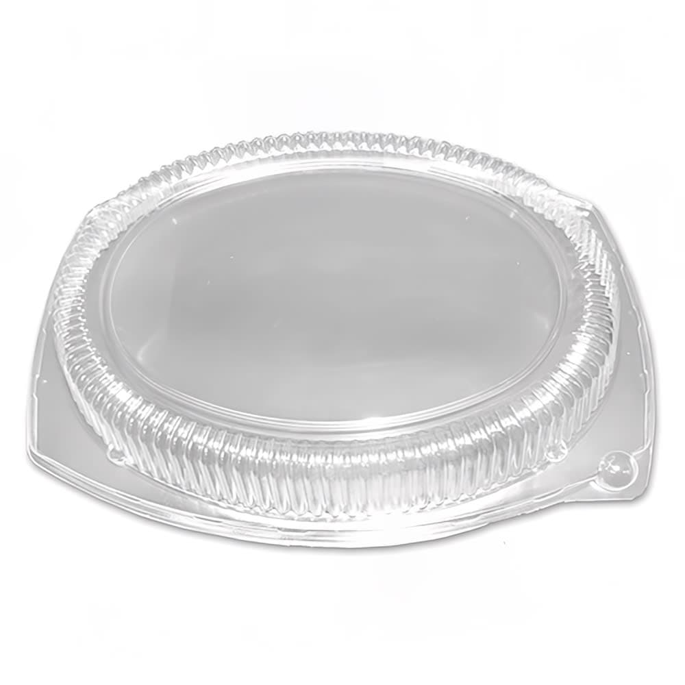 D&W Fine Pack Lid for Oval Platters - 13" x 10" - Polystyrene, Clear (CL211-131)
