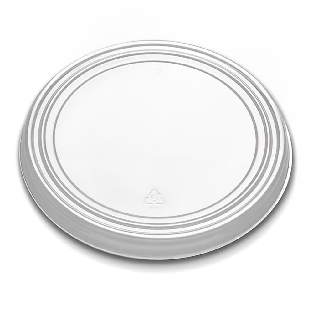 D&W Fine Pack Lid for 4 oz & 5 oz Bowls - Polystyrene, Clear (CL255-040)