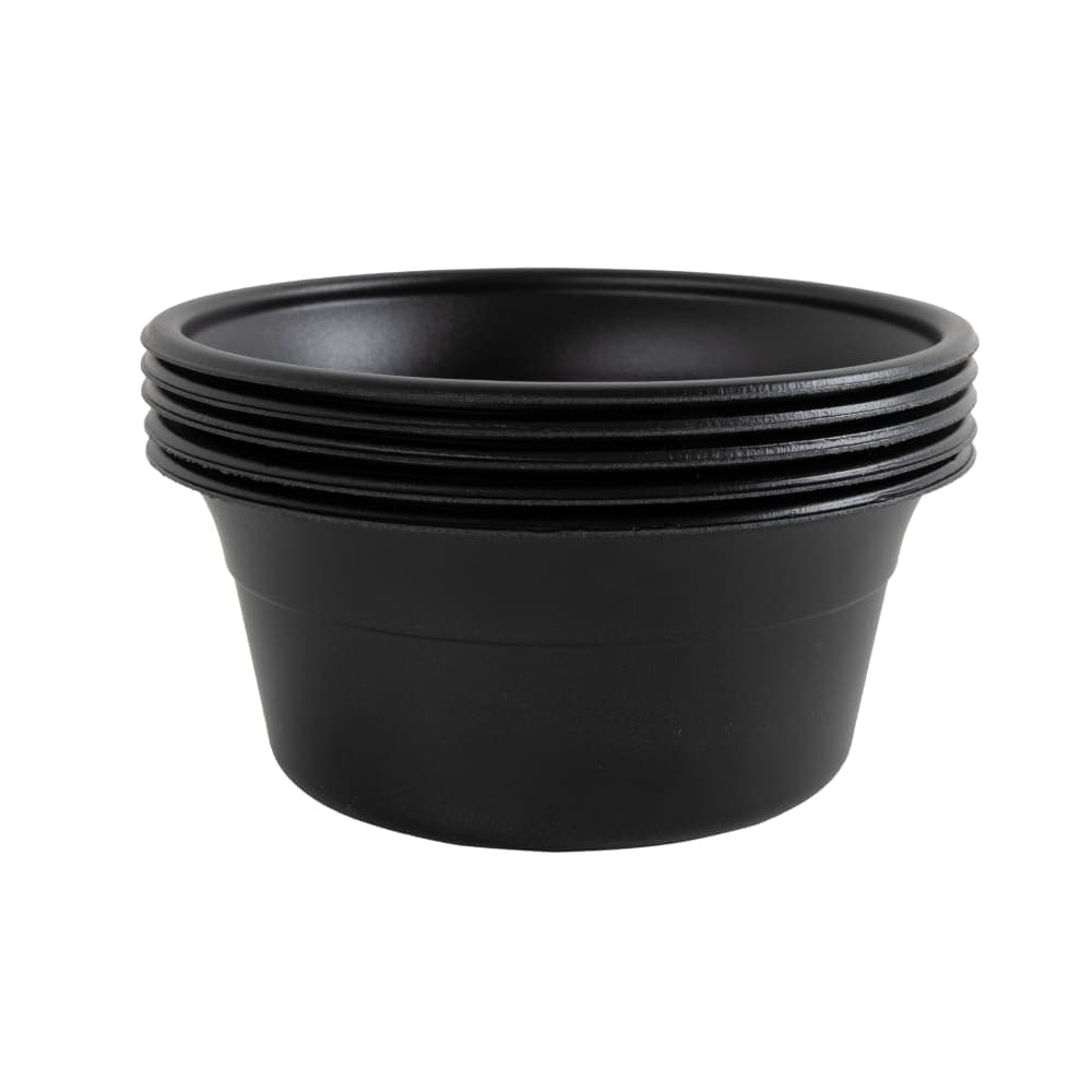 D&W Fine Pack 5 oz Bowl - Polystyrene, Black (CF755-050)