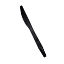 D&W Fine Pack Medium Weight Disposable Cutlery Set - Polypropylene, Black (P250E3PCSPKIT) thumbnail 5