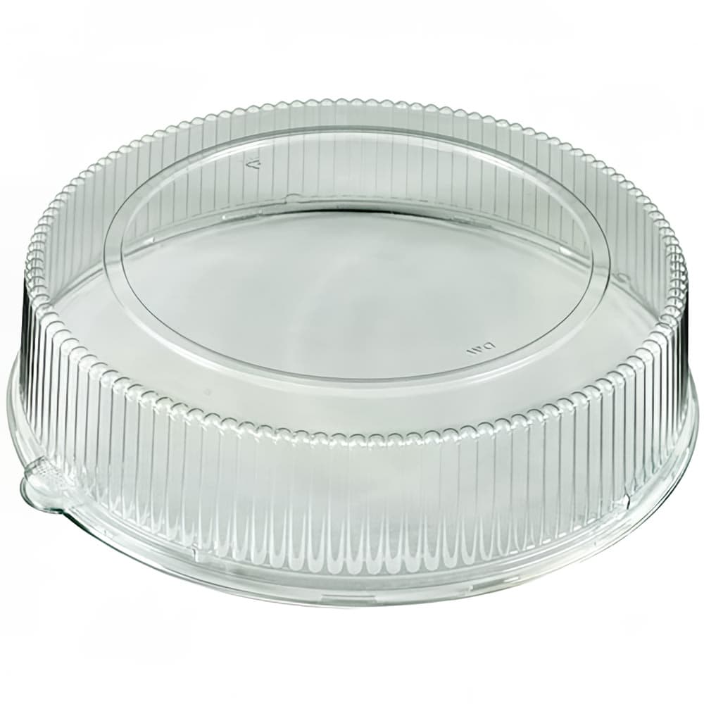 D&W Fine Pack 18 4/5" Dome Lid for Trays - PET, Clear (CLRE18P)
