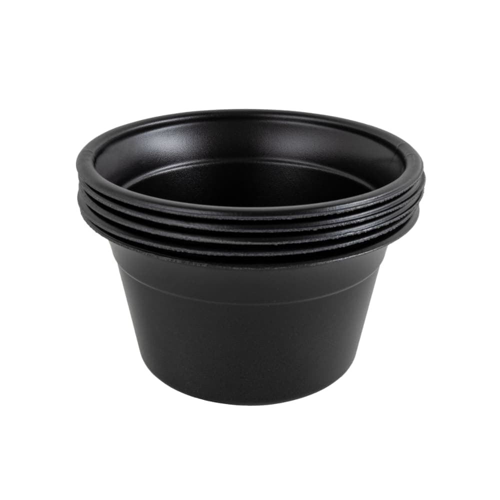 D&W Fine Pack 8 oz Bowl - Polystyrene, Black (CF755-080)