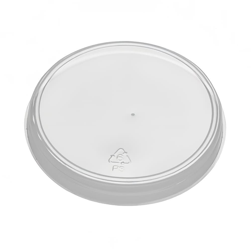 D&W Fine Pack Flat Lid for Bowls - Polystyrene, Clear (CL255-0501H1)