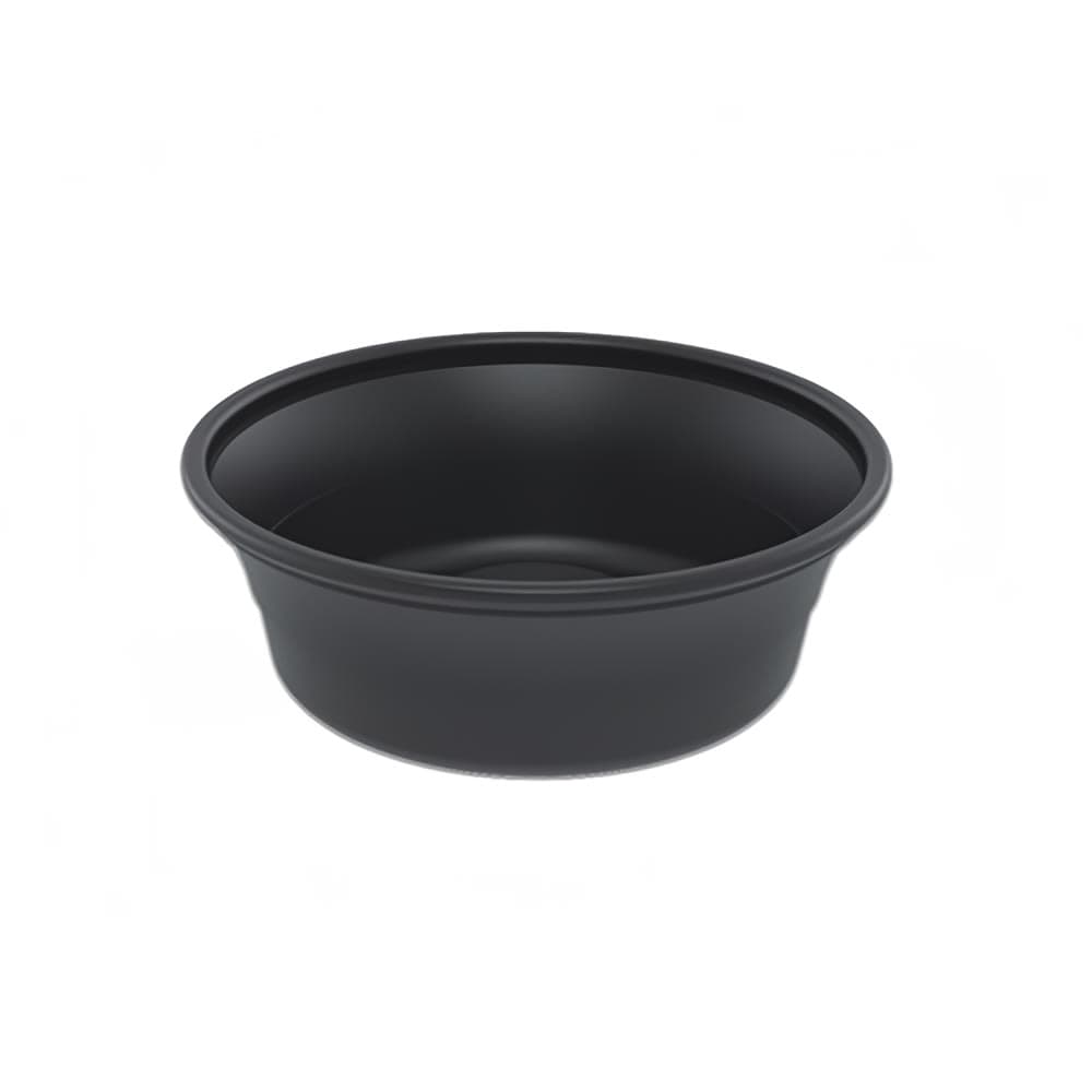 D&W Fine Pack 8 oz Bowl - Polystyrene, Black (8SB-C-04)