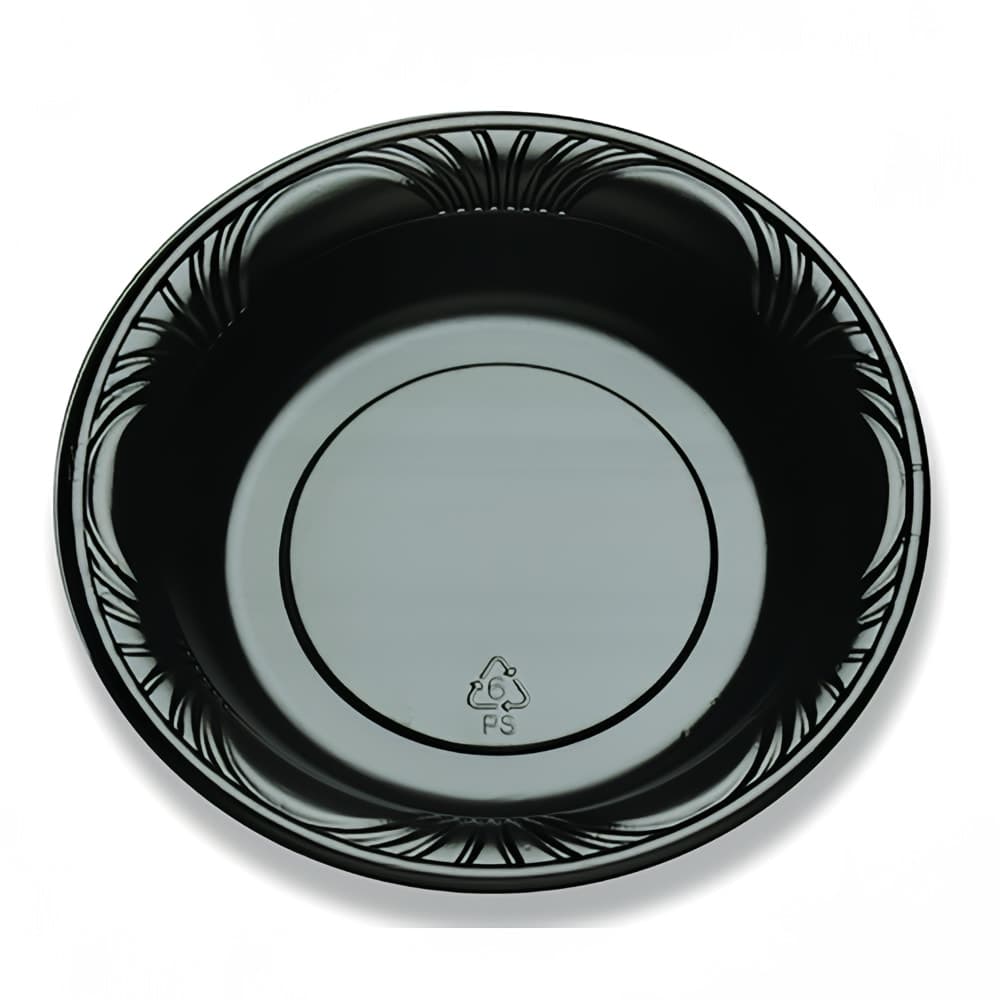D&W Fine Pack 16 oz Bowl - Polystyrene, Black (BP16B-07)