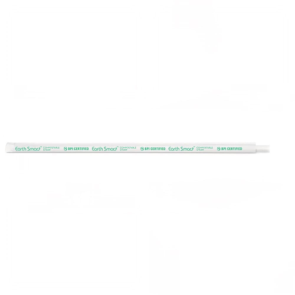 D&W Fine Pack 8 1/2" Wrapped Giant Straws -  Clear (DSGW8-4-300CB)
