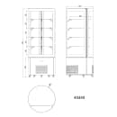Omcan 26 4/5" Full Service Cake Display Case w/ Curved Glass - (4) Levels, 110v (40440) thumbnail 7