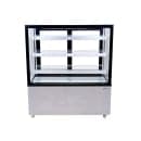 Omcan 48" Full Service Bakery Display Case w/ Straight Glass - (4) Levels, 110v (44383) thumbnail 2
