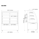 Omcan 48" Full Service Bakery Display Case w/ Curved Glass - (4) Levels, 110v (44502) thumbnail 2