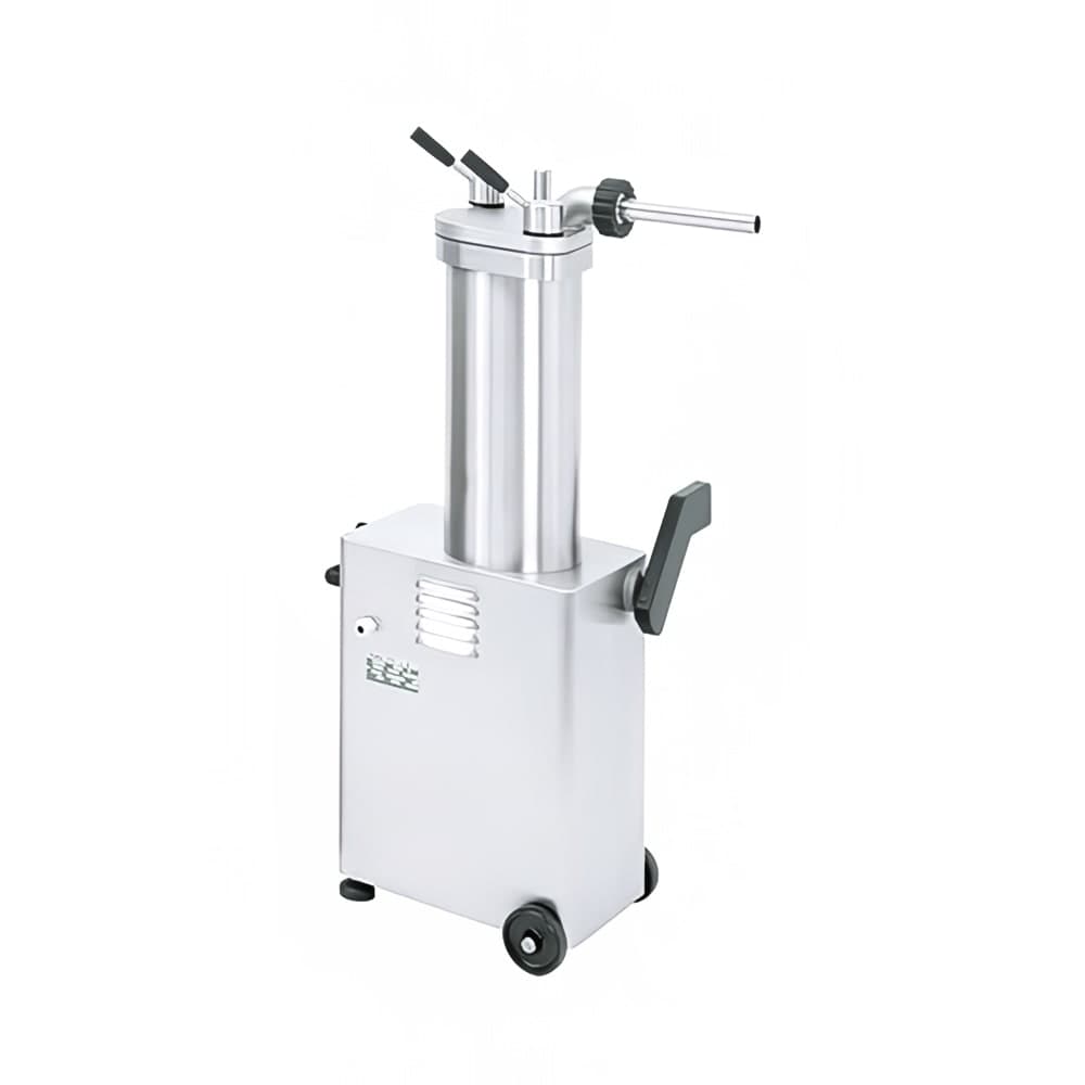 Omcan 26 lb Hydraulic Vertical Sausage Stuffer w/ (3) Funnels, 220v (46098)