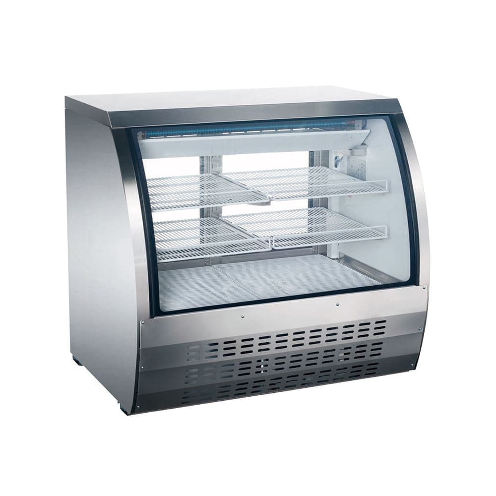 Omcan 36" Full Service Deli Case w/ Curved Glass - (3) Levels, 115v (50084)