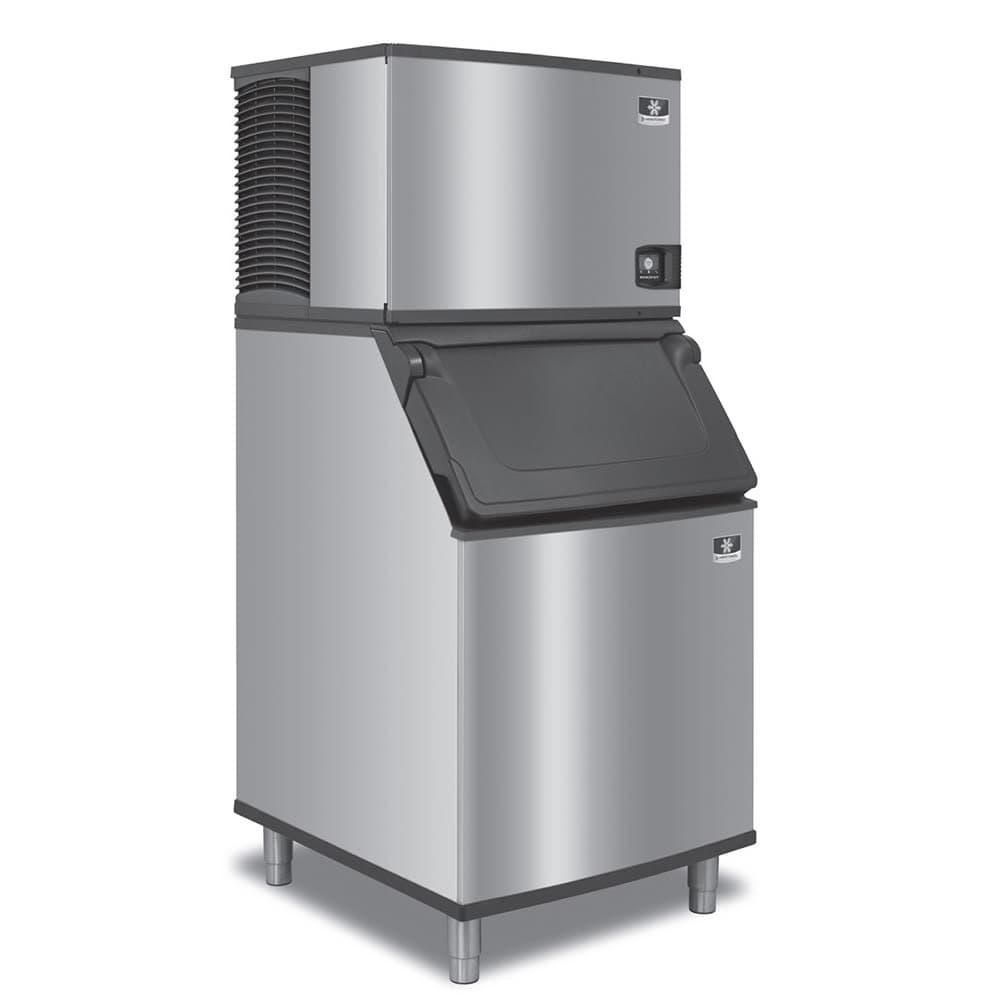 Manitowoc Ice IDT0500W/D400 500 lb Indigo NXT™ Full Cube Ice Machine w/ Bin - 365 lb Storage, Water Cooled, 115v