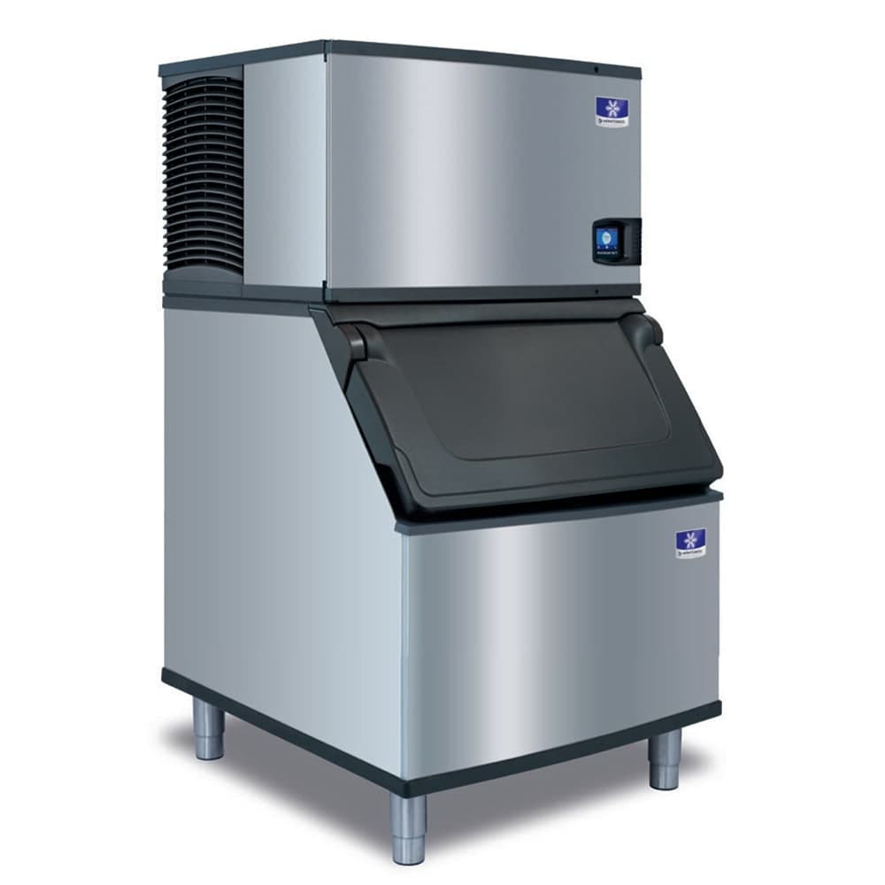 Manitowoc Ice IYT0300A/D400 310 lb Indigo NXT™ Half Cube Ice Machine w/ Bin - 365 lb Storage, Air Cooled, 115v