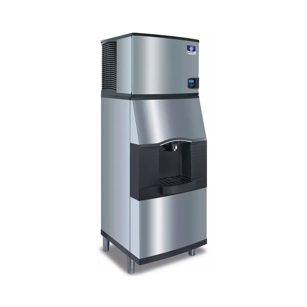 Manitowoc Ice IYT0300W/SPA312 310 lb Half Cube Ice Machine w/ Ice Dispenser - 180 lb Storage, Bucket Fill, 115v