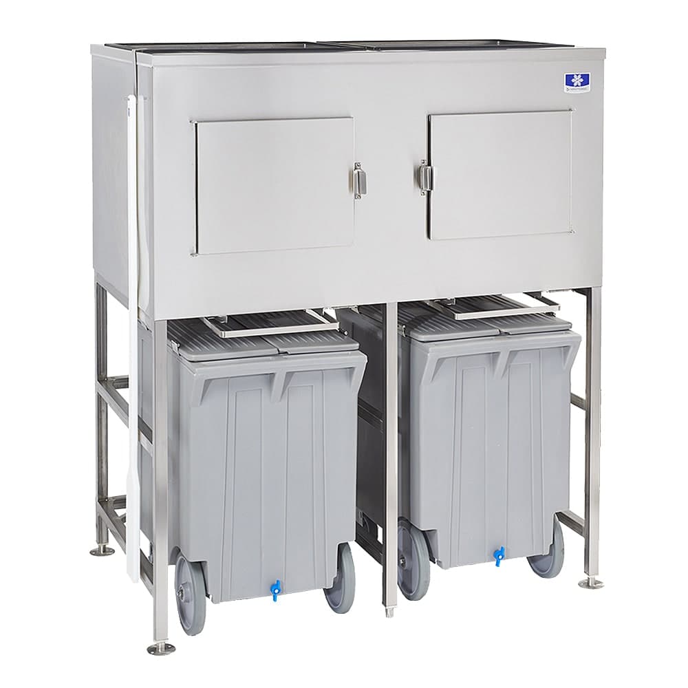 Manitowoc Ice LBCS1360 Ice Bin Cart System w/ 772 lb Capacity - (2) Carts & (6) Totes, 60" W x 36" D x 71" H