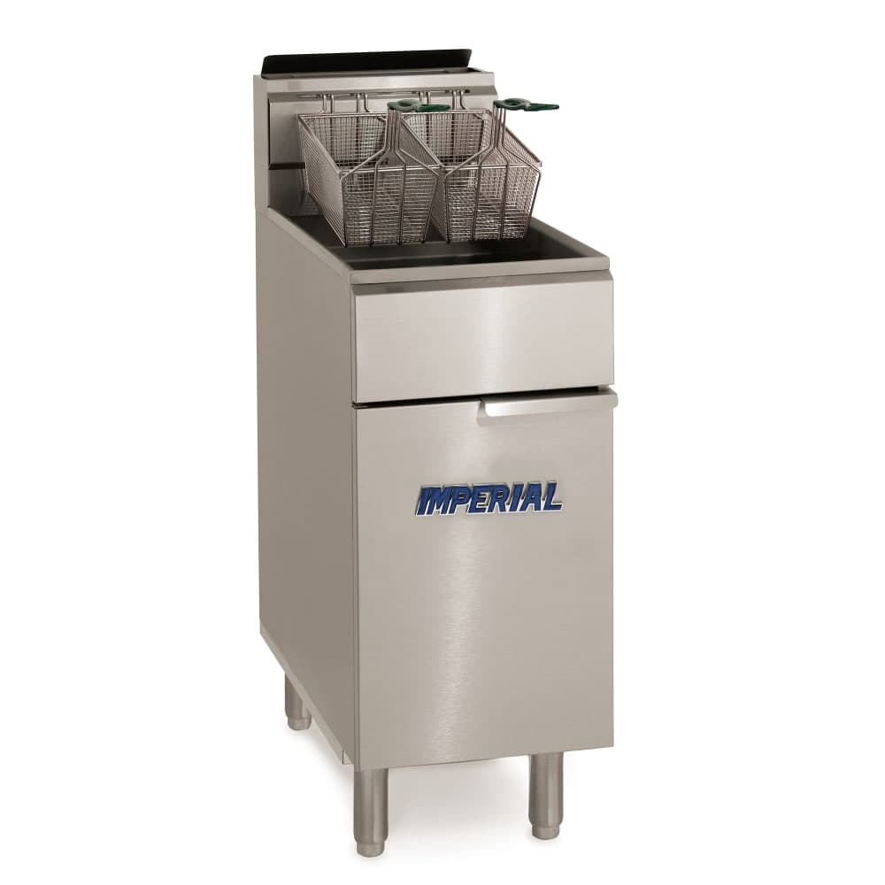 Imperial IFS-40 Gas Fryer - (1) 40 lb Vat, Floor Model, Liquid Propane