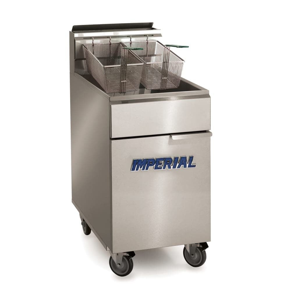 Imperial IFS-75 Gas Fryer - (1) 75 lb Vat, Floor Model, Natural Gas
