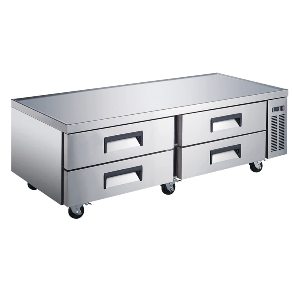U-Star USCB-72 72 1/2" Chef Base w/ (4) Drawers - 115v