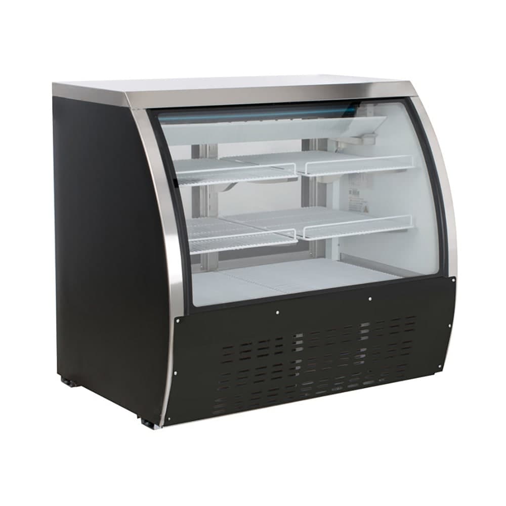 U-Star USDC-48 48" Full Service Deli Case w/ Curved Glass - (3) Levels, 115v